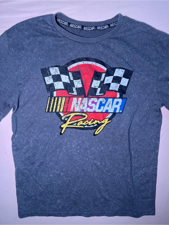 Nascar Other - Nascar Gray Vintage Racing Logo Tee with Multicolor Graphic